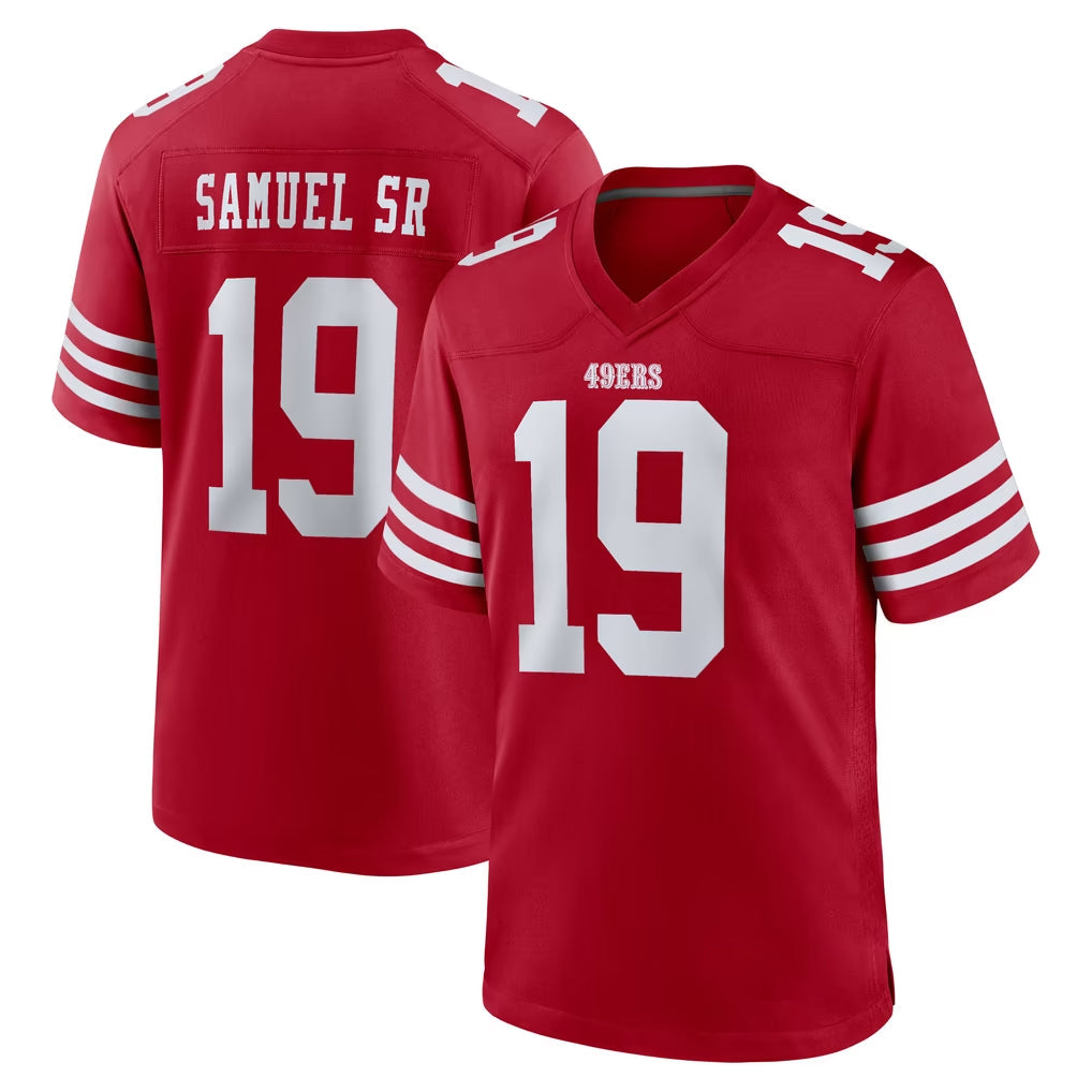 CAdoa SF.49ers #19 Deebo Samuel Sr. Player Red Game Home Stitched Jerseys