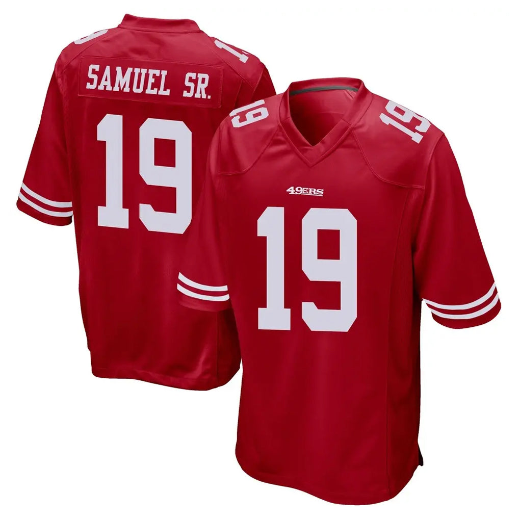 CAdoa SF.49ers #19 Deebo Samuel Sr. Player Red Home Game Stitched Jerseys
