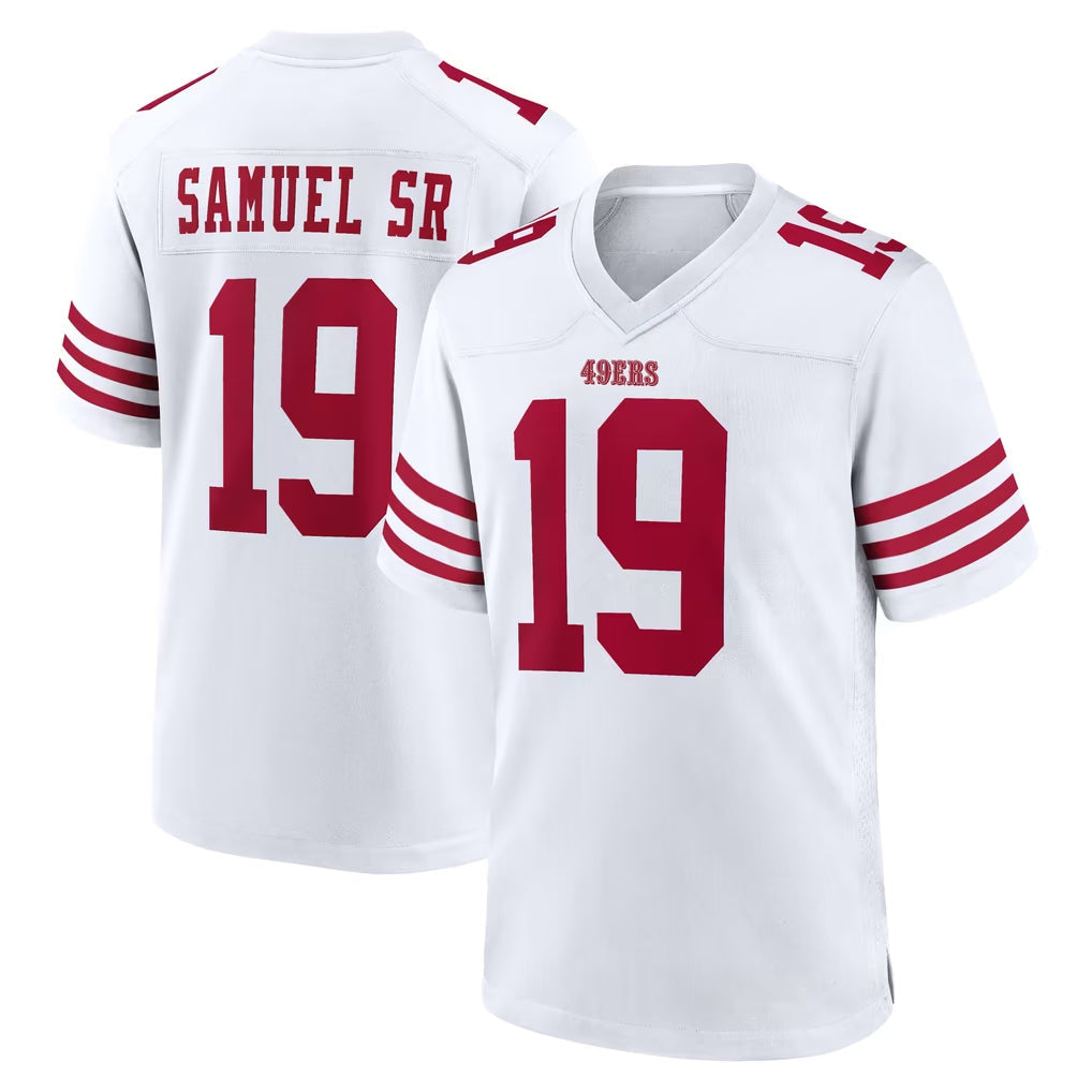 CAdoa SF.49ers #19 Deebo Samuel Sr. Player White Game Home Stitched Jerseys