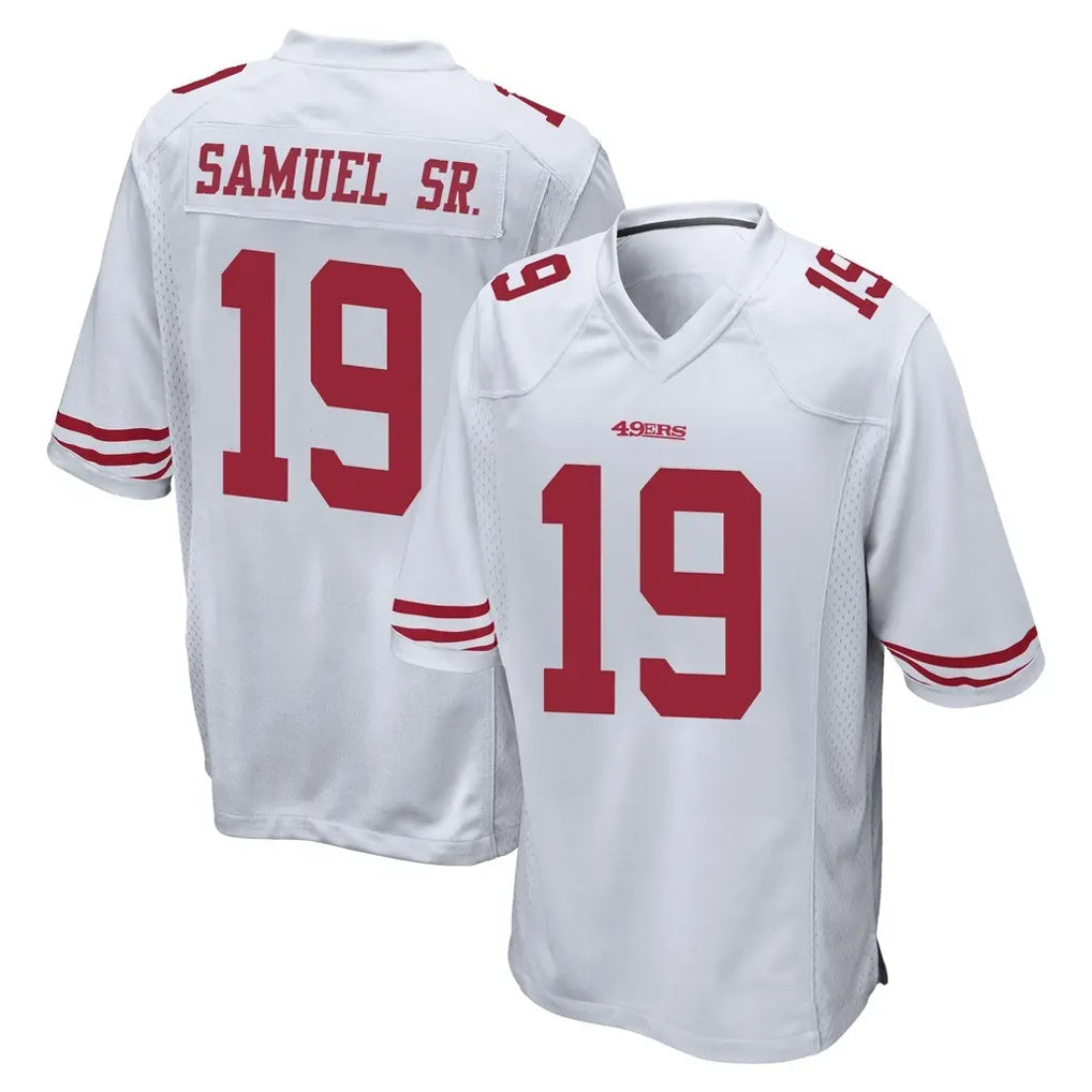 CAdoa SF.49ers #19 Deebo Samuel Sr. Player White Home Game Stitched Jerseys
