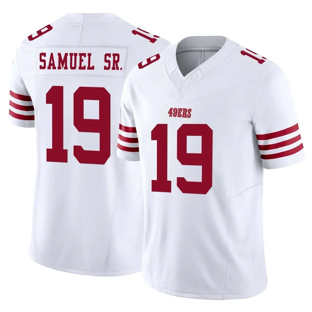 CAdoa SF.49ers #19 Deebo Samuel Sr. Player White Limited Vapor F.U.S.E. Home Game Stitched Jerseys