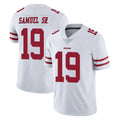 CAdoa SF.49ers #19 Deebo Samuel Sr. Player White Limited Vapor Untouchable Home Game Stitched Jerseys