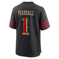 CAdoa SF.49ers #1 Ricky Pearsall Player Black Rivalries Collection Game Stitched Jerseys