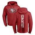 CAdoa SF.49ers #23 Christian McCaffrey Player Red LOGO Pullover Hoodies Home Game Stitched Jerseys