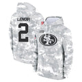 CAdoa SF.49ers #2 Deommodore Lenoir Player Arctic Camo Limited Salute to Service Pullover Hoodies Game Stitched Jerseys