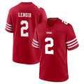 CAdoa SF.49ers #2 Deommodore Lenoir Player Red Game Home Stitched Jerseys