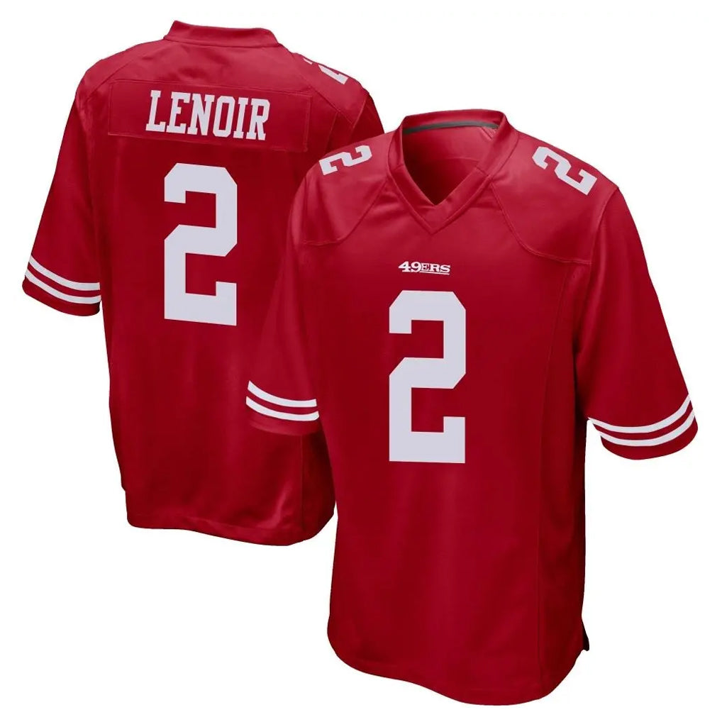 CAdoa SF.49ers #2 Deommodore Lenoir Player Red Home Game Stitched Jerseys