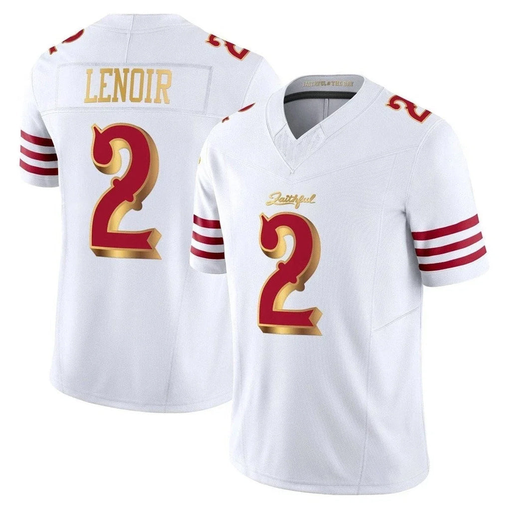 CAdoa SF.49ers #2 Deommodore Lenoir Player White 2025 Rivalries Collection Game Limited Stitched Jerseys