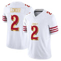 CAdoa SF.49ers #2 Deommodore Lenoir Player White 2025 Rivalries Collection Game Limited Stitched Jerseys