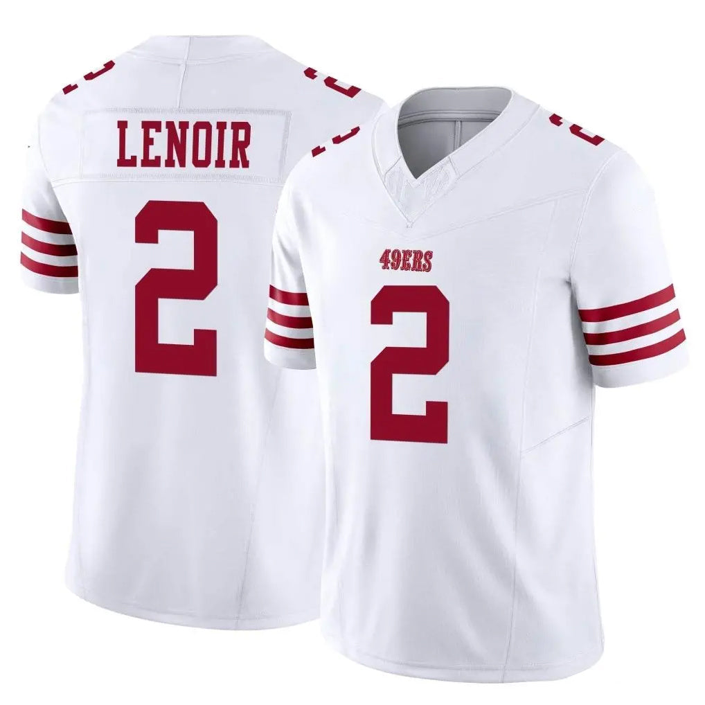 CAdoa SF.49ers #2 Deommodore Lenoir Player White Limited Vapor F.U.S.E. Home Game Stitched Jerseys