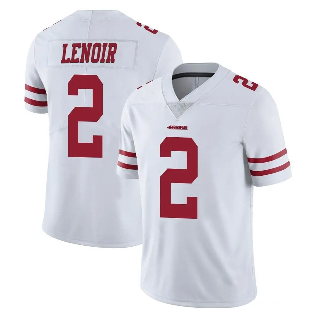 CAdoa SF.49ers #2 Deommodore Lenoir Player White Limited Vapor Untouchable Home Game Stitched Jerseys
