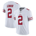 CAdoa SF.49ers #2 Deommodore Lenoir Player White Limited Vapor Untouchable Home Game Stitched Jerseys