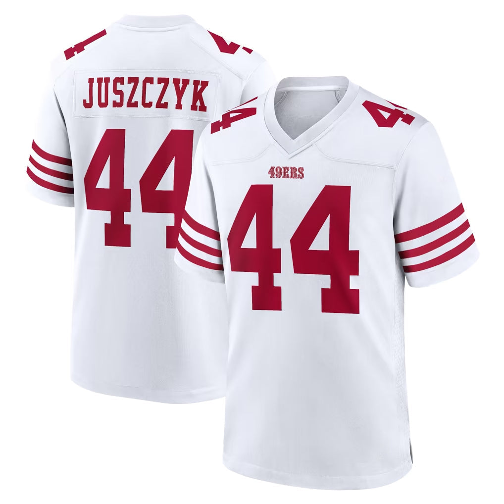 CAdoa SF.49ers #44 Kyle Juszczyk Player White Game Home Stitched Jerseys