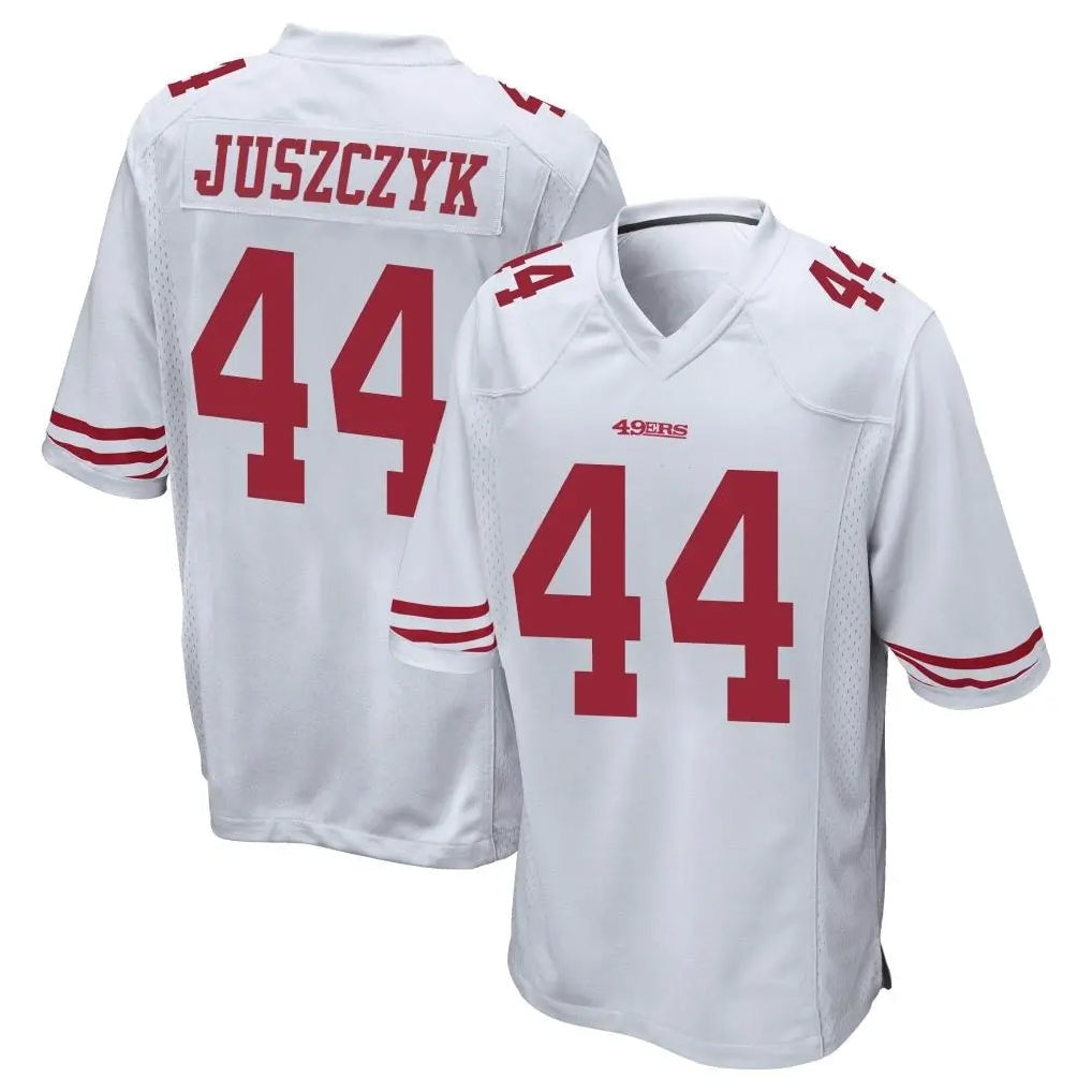 CAdoa SF.49ers #44 Kyle Juszczyk Player White Home Game Stitched Jerseys