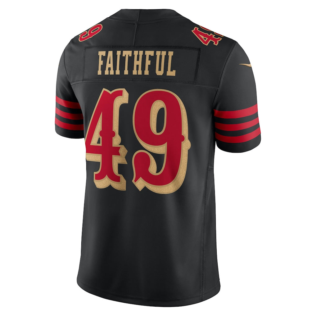 CAdoa SF.49ers #49 The Faithful Player Black Rivalries Collection Limited Stitched Jerseys