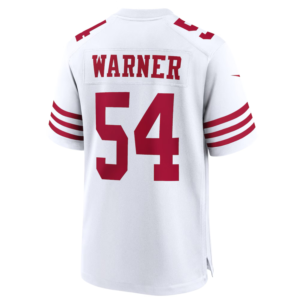 CAdoa SF.49ers #54 Fred Warner White Player Game Stitched Jerseys