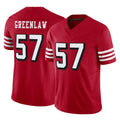 CAdoa SF.49ers #57 Dre Greenlaw Player Red Limited Alternate Vapor F.U.S.E. Home Game Stitched Jerseys