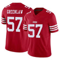 CAdoa SF.49ers #57 Dre Greenlaw Player Red Limited Vapor F.U.S.E. Home Game Stitched Jerseys