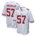 CAdoa SF.49ers #57 Dre Greenlaw Player White Home Game Stitched Jerseys