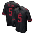 CAdoa SF.49ers #5 Mike Evans Player Black Alternate Home Game Stitched Jerseys