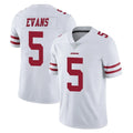CAdoa SF.49ers #5 Mike Evans Player White Limited Vapor Untouchable Home Game Stitched Jerseys