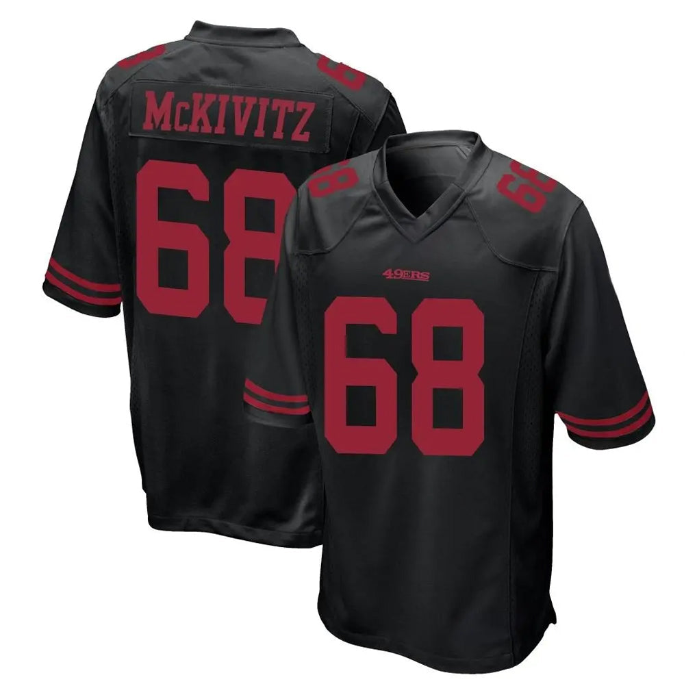 CAdoa SF.49ers #68 Colton McKivitz Player Black Alternate Home Game Stitched Jerseys