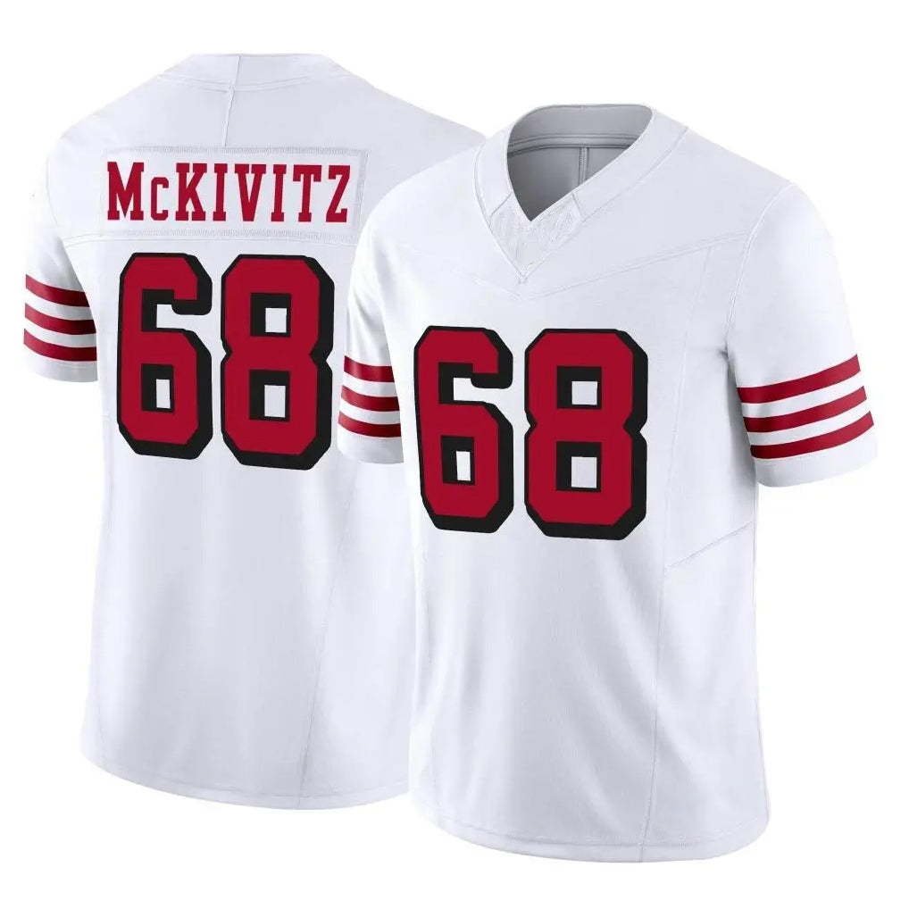 CAdoa SF.49ers #68 Colton McKivitz Player White Limited Alternate Vapor F.U.S.E. Home Game Stitched Jerseys