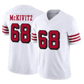 CAdoa SF.49ers #68 Colton McKivitz Player White Limited Alternate Vapor F.U.S.E. Home Game Stitched Jerseys