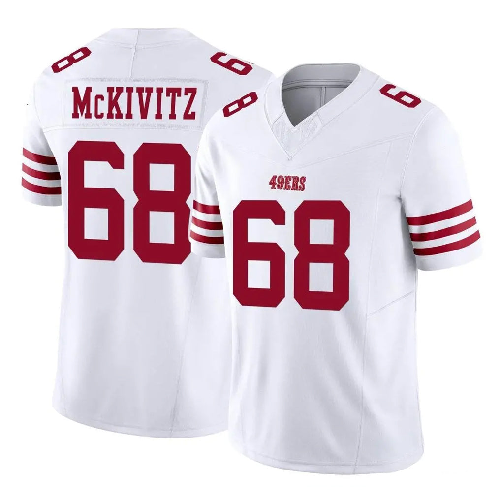 CAdoa SF.49ers #68 Colton McKivitz Player White Limited Vapor F.U.S.E. Home Game Stitched Jerseys