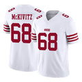 CAdoa SF.49ers #68 Colton McKivitz Player White Limited Vapor F.U.S.E. Home Game Stitched Jerseys