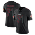 CAdoa SF.49ers #71 Trent Williams Player Black Impact Limited Home Game Stitched Jerseys