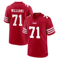CAdoa SF.49ers #71 Trent Williams Player Red Game Home Stitched Jerseys