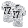 CAdoa SF.49ers #77 Dominick Puni Player Arctic Camo Limited Salute To Service Home Game Stitched Jerseys