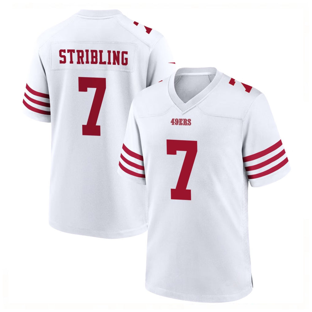 CAdoa SF.49ers #7 De'Zhaun Stribling Player White Game Home Stitched Jerseys