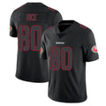 CAdoa SF.49ers #80 Jerry Rice Player Black Limited Rush Impact Stitched Jerseys