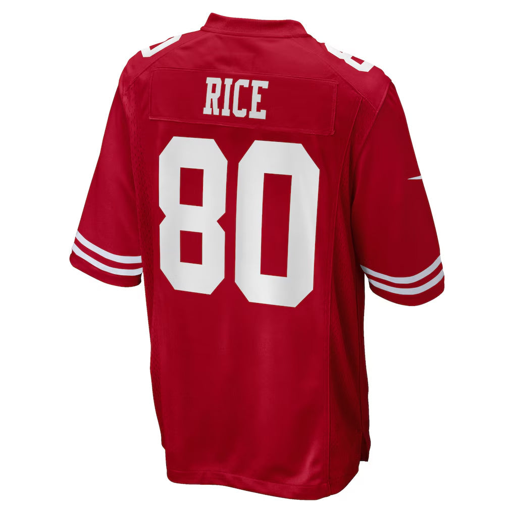 CAdoa SF.49ers #80 Jerry Rice Player Scarlet Game Stitched Jerseys