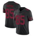 CAdoa SF.49ers #85 George Kittle Player Black Alternate Limited Vapor Untouchable Home Game Stitched Jerseys