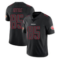 CAdoa SF.49ers #85 George Kittle Player Black Impact Limited Home Game Stitched Jerseys