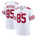 CAdoa SF.49ers #85 George Kittle Player White Game Home Stitched Jerseys