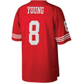 CAdoa SF.49ers #8 Steve Young Mitchell & Ness Scarlet Legacy Replica Stitched Jerseys