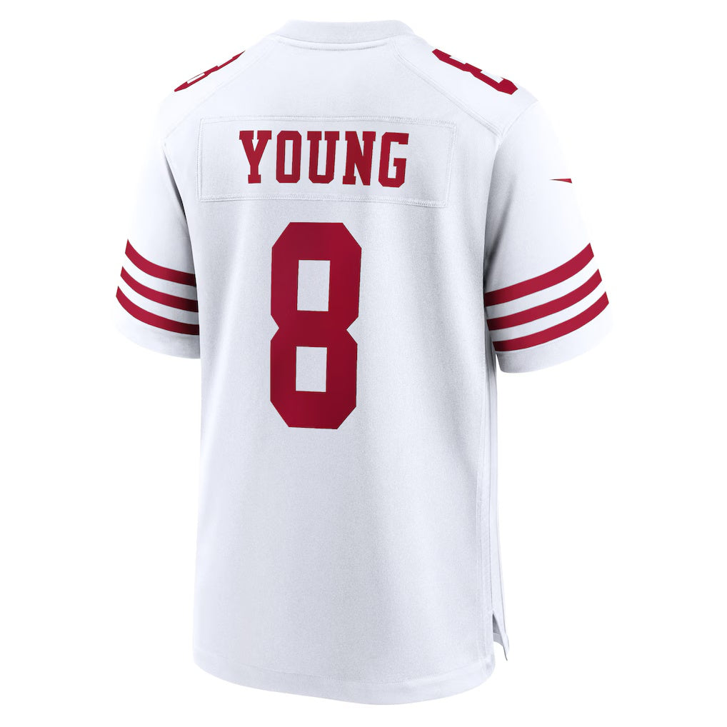 CAdoa SF.49ers #8 Steve Young White Retired Player Game Stitched Jerseys