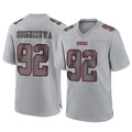 CAdoa SF.49ers #92 Osa Odighizuwa Player Gray Atmosphere Fashion Home Game Stitched Jerseys