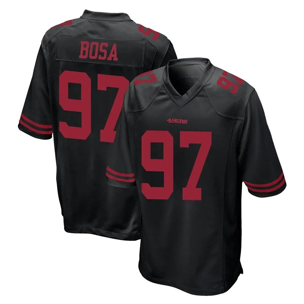 CAdoa SF.49ers #97 Nick Bosa Player Black Alternate Home Game Stitched Jerseys