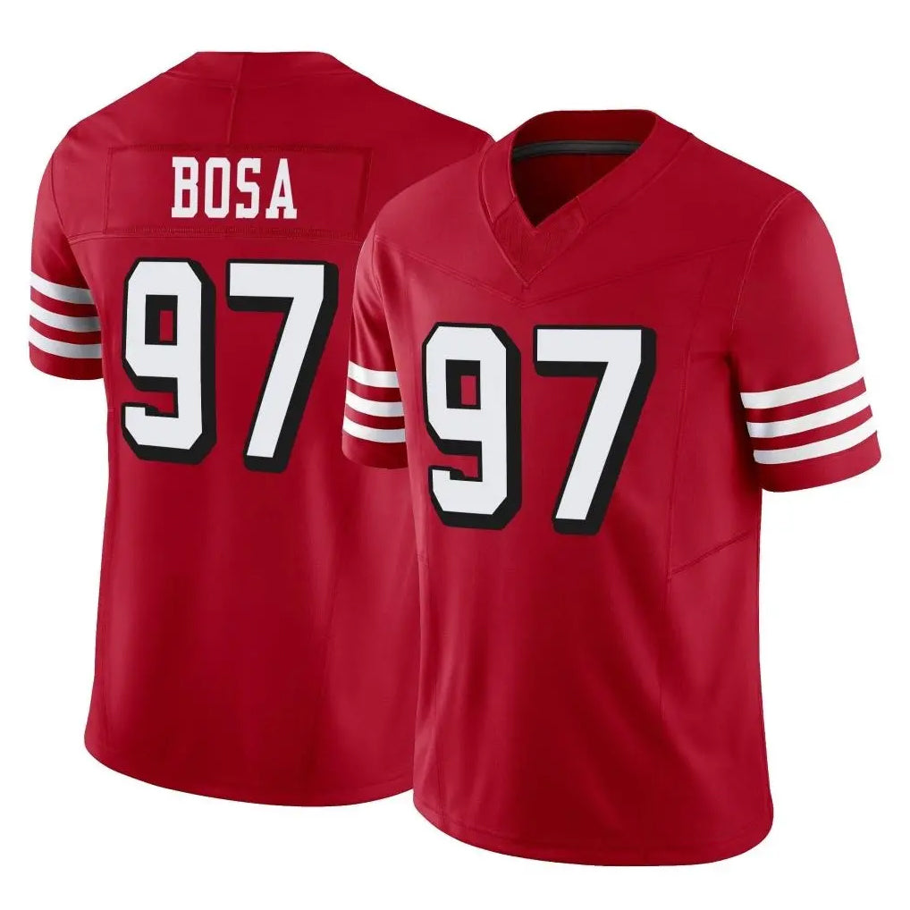CAdoa SF.49ers #97 Nick Bosa Player Red Limited Alternate Vapor F.U.S.E. Home Game Stitched Jerseys