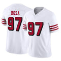 CAdoa SF.49ers #97 Nick Bosa Player White Limited Alternate Vapor F.U.S.E. Home Game Stitched Jerseys