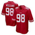 CAdoa SF.49ers #98 Mykel Williams Player Red Home Game Stitched Jerseys