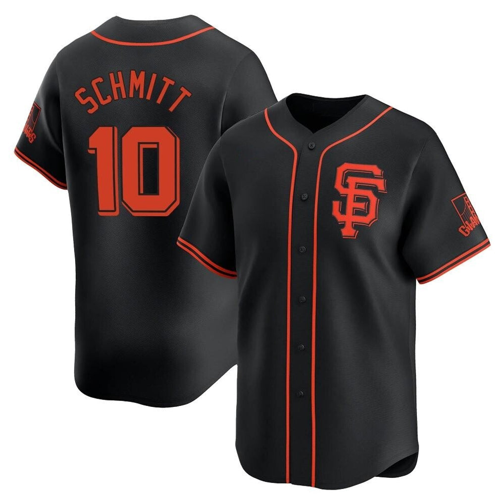 CAdoa SF.Giants #10 Casey Schmitt Player  Black 2026 Home Limited Stitched Jerseys
