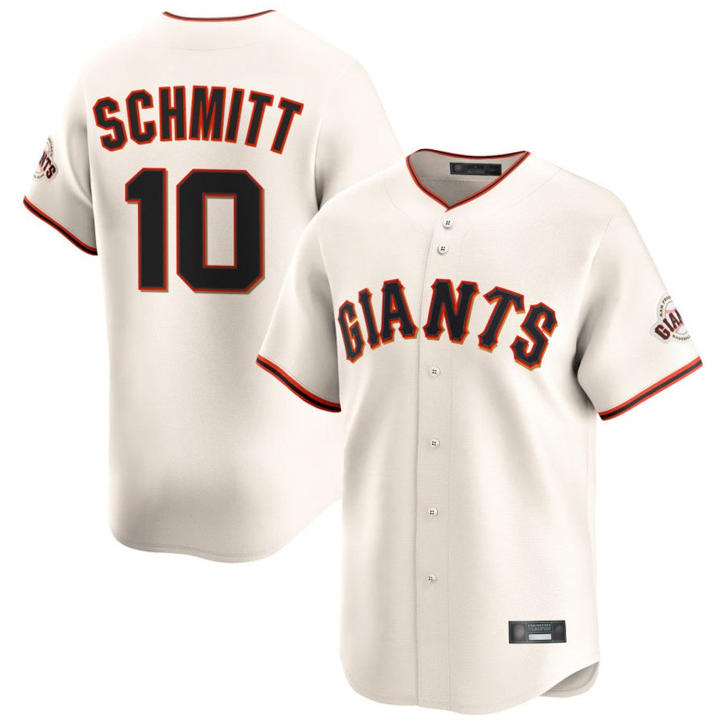 CAdoa SF.Giants #10 Casey Schmitt Player Cream Home Limited Stitched Jerseys
