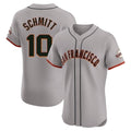 CAdoa SF.Giants #10 Casey Schmitt Player Gray Home Limited Elite Stitched Jerseys