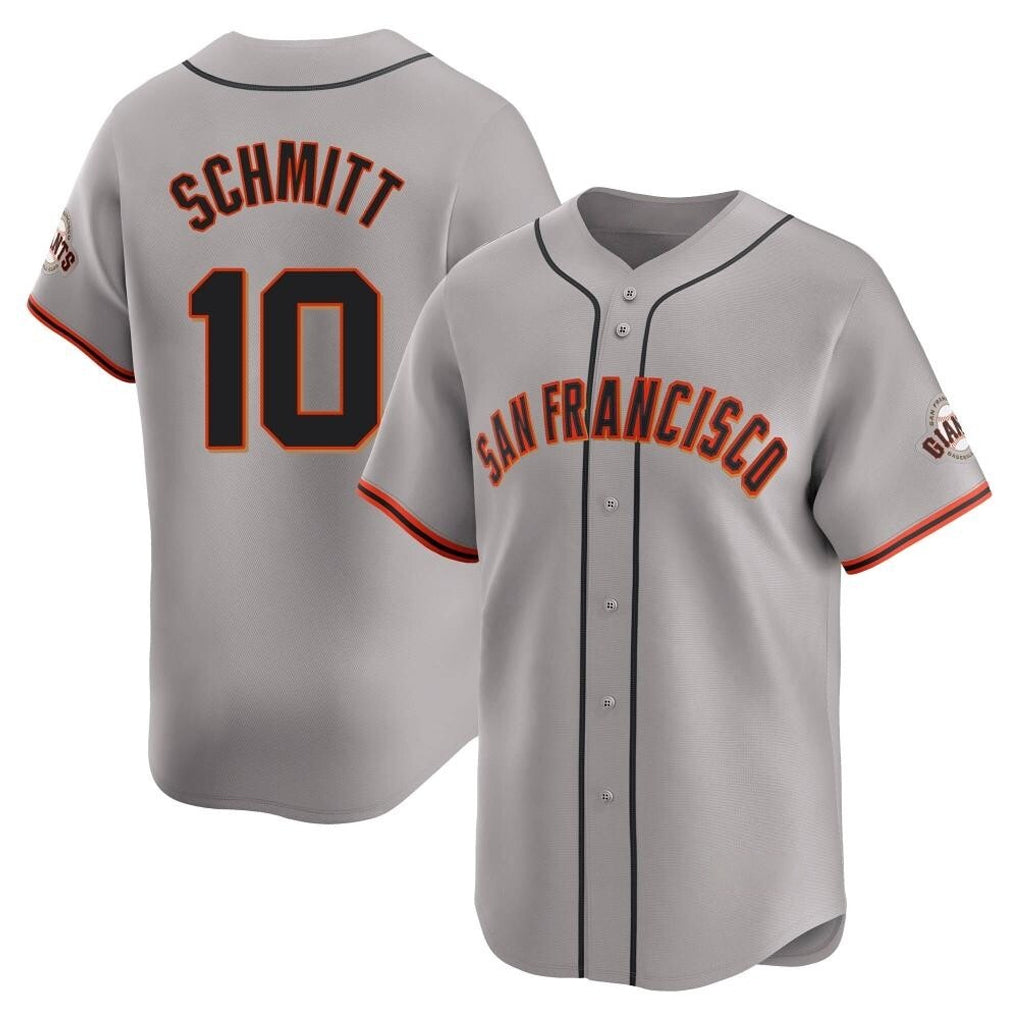 CAdoa SF.Giants #10 Casey Schmitt Player Gray Home Limited Stitched Jerseys